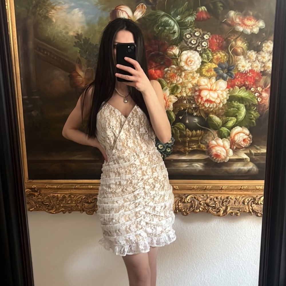 Lulus White Dress Size L